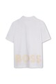 BOSS tricouri polo din bumbac pentru copii J52014.162.174 alb SS25