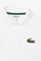 Dětská bavlněná polokošile Lacoste bílá PJ2482
