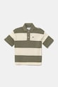 Lacoste tricouri polo din bumbac pentru copii fixat verde PJ8423