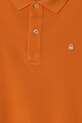 Dečki Otroški bombažen polo United Colors of Benetton 3089C300Q.G.Reproposed oranžna