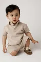 Detská bavlnená polokošeľa Donsje Wouti Shirt Groom bavlna béžová 4098701.68.92