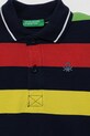 Dečki Otroški bombažen polo United Colors of Benetton 39QAG300V.P.Seasonal modra