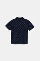 United Colors of Benetton tricouri polo din bumbac pentru copii 3H35G300X.P.Seasonal bleumarin SS25