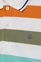 Chlapec Detská bavlnená polokošeľa United Colors of Benetton 39QAC301T.G.Seasonal oranžová