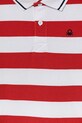 Dečki Otroški bombažen polo United Colors of Benetton 39QAC301T.G.Seasonal rdeča