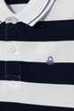 Мальчик Детское хлопковое поло United Colors of Benetton 39QAC301T.G.Seasonal тёмно-синий