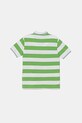 United Colors of Benetton tricouri polo din bumbac pentru copii 39QAC301T.G.Seasonal verde SS25