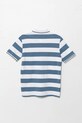 Detská bavlnená polokošeľa United Colors of Benetton 39QAC301T.G.Seasonal modrá SS25