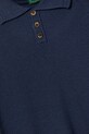 Băieți United Colors of Benetton polo din amestec de in pentru copii 104NC3005.G.Seasonal bleumarin
