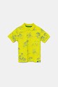 United Colors of Benetton tricouri polo din bumbac pentru copii fixat galben 36Y4G300Y.P.Seasonal
