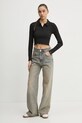 Лонгслив Tommy Jeans DW0DW19369 чёрный SS25