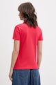 Odzież Tommy Jeans polo damskie bawełniane z elastanem DW0DW20160 czerwony