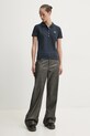 Поло Guess Jeans W5RP47.KARS2 тёмно-синий SS25