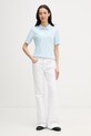 Tommy Hilfiger polo dámské s bavlnou WW0WW43224 modrá SS26