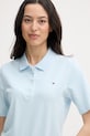 Tommy Hilfiger polo dámské s bavlnou modrá WW0WW43224