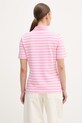 Odzież Tommy Hilfiger polo damskie z bawełną WW0WW43224 różowy