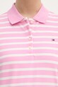Tommy Hilfiger polo damskie z bawełną WW0WW43224 różowy