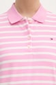 Tommy Hilfiger polo damskie z bawełną WW0WW43224 różowy