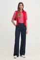 Polo tričko Tommy Hilfiger WW0WW43224 červená SS25