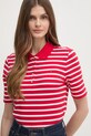 Polo tričko Tommy Hilfiger červená WW0WW43224