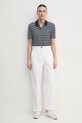 Tommy Hilfiger polo WW0WW43224 granatowy SS25