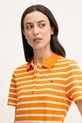 Tommy Hilfiger Polo majica ženska z bombažem oranžna WW0WW43225