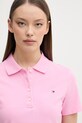 Tommy Hilfiger polo tričko dámske s bavlnou ružová WW0WW43225