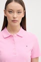 Tommy Hilfiger polo tričko dámske s bavlnou ružová WW0WW43225