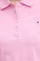 Tommy Hilfiger polo tričko dámske s bavlnou WW0WW43225 ružová