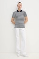 Tommy Hilfiger tricou polo WW0WW43225 bleumarin SS25
