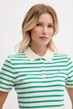 Tommy Hilfiger dámske polo tričko s bavlnou zelená WW0WW43225