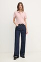 Поло Tommy Hilfiger WW0WW43930 розовый SS25