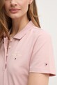 Polo tričko Tommy Hilfiger WW0WW43930 ružová