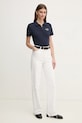 Polo tričko Tommy Hilfiger WW0WW43930 tmavomodrá SS25