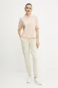 Armani Exchange polo XW000887.AF10819 pomarańczowy SS25