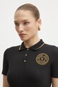 Versace Jeans Couture polo bawełniane czarny 78HAGT00.CJ01T