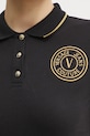 Versace Jeans Couture polo bawełniane 78HAGT00.CJ01T czarny