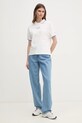 Tommy Hilfiger polo WW0WW45516 biały SS25