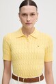 Tommy Hilfiger maglione in cotone giallo WW0WW45210