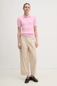 Бавовняний светр Tommy Hilfiger WW0WW45210 рожевий SS25