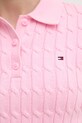 Бавовняний светр Tommy Hilfiger WW0WW45210 рожевий