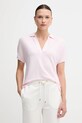 Polo tričko Tommy Hilfiger relaxed ružová WW0WW44512