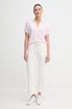 Polo tričko Tommy Hilfiger WW0WW44512 ružová SS25
