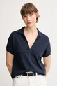 Polo tričko Tommy Hilfiger s elastanem námořnická modř WW0WW44512