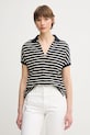 Πόλο Tommy Hilfiger με ελαστάν σκούρο μπλε WW0WW44512