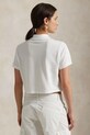 Polo Ralph Lauren polo de bumbac 211965104 alb SS25
