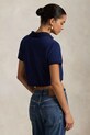 Pamučna polo majica Polo Ralph Lauren 211965104 mornarsko plava SS25