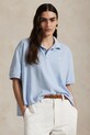 Bavlněné polo tričko Polo Ralph Lauren Wimbledon Collection propínací modrá 211970411