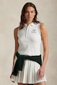 Хлопковый топ Polo Ralph Lauren Wimbledon Collection хлопок белый 211970412