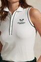 Βαμβακερό τοπ Polo Ralph Lauren λευκό 211970412